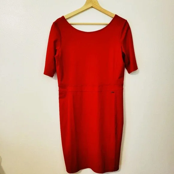 armani exchange red dress Armani Exchange Women Viscose, Polyamide, Elastane Mini Dress